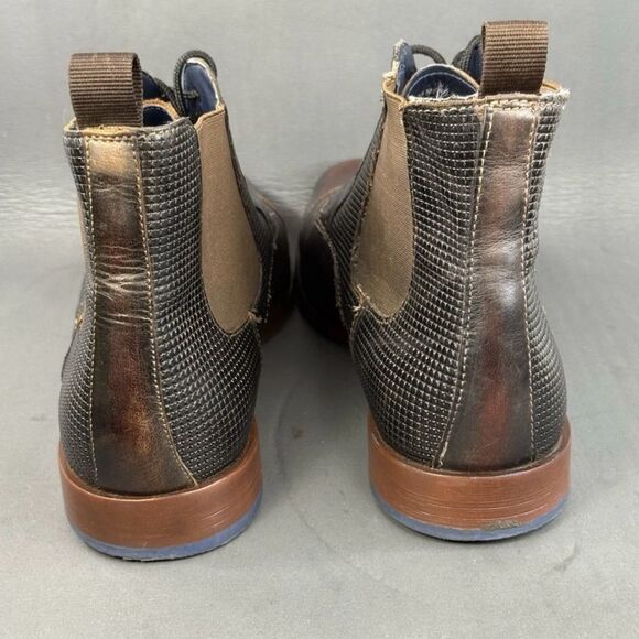 Stacy Adams Men’s Rafferty Cap Toe Lace-Up Boots Size 10 – Stylish Leather Dress - Picture 4 of 8